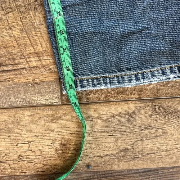 Boyish Blue Straight Leg Jeans with Gold Stitching - Picture 14 of 14